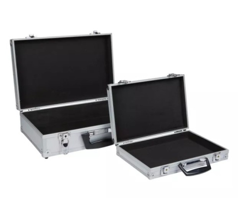 Walizka narzędziowa aluminiowa srebrna 13" 17" zestaw