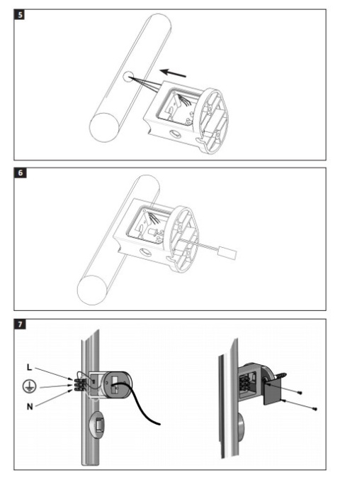 Grzejnik elektryczny łazienkowy IP44 70W BLACK czarny modny