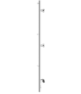 Suszarka elektryczna łazienkowa IP44 30W chrom 140 cm