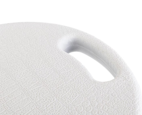 Krzesełko składane Tore 110kg szary biały 2kg zawieszany