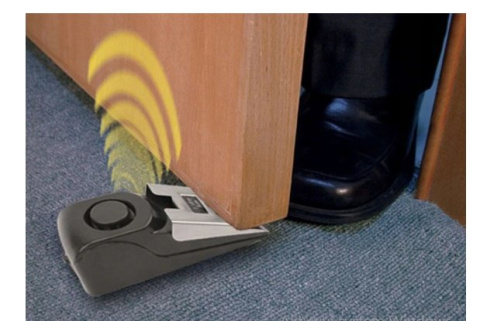 Klin alarm 95db drzwi blokada bezpieczne uchylenie