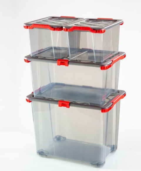 Pojemnik plastikowy 15L pokrywa HARD żywność szczelna