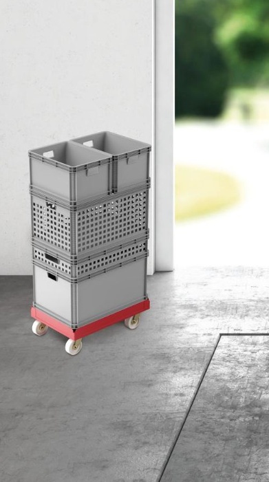 Pokrywa do Pojemnik plastikowy 64L skrzynka Grey trwała