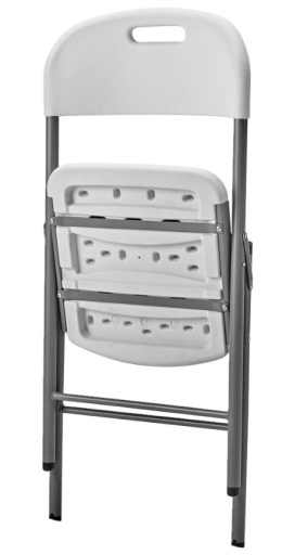 Krzesło składane BIK tworzywo HDPE białe  