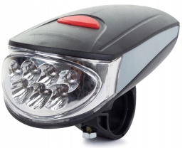 Zestaw lamp rowerowych LED przód tył 3xAA lampki rower 5W