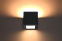 Lampa ścienna kinkiet ceramiczny LEO czarny design nowy dom
