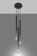 Lampa wisząca pojedyńcza MOZAICA 3P czarny/chrom design domowy