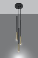 Lampa wisząca pojedyńcza MOZAICA 3P czarny/złoto design domowy