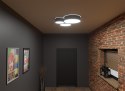 Lampa sufitowa plafon ARENA 55 czarny design domowy