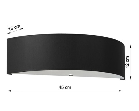 Lampa ścienna kinkiet SKALA czarny design nowy dom