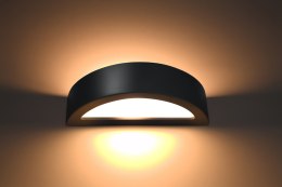 Lampa ścienna kinkiet ceramiczny ATENA czarny design nowy dom