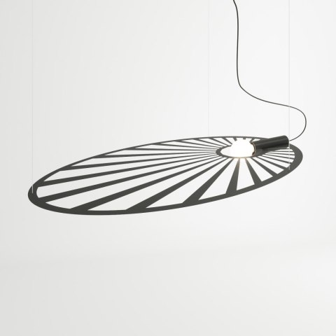 Lampa wisząca pojedyńcza LEHDET CZARNA design domowy