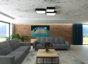 Lampa sufitowa plafon HORUS 55 czarny design domowy