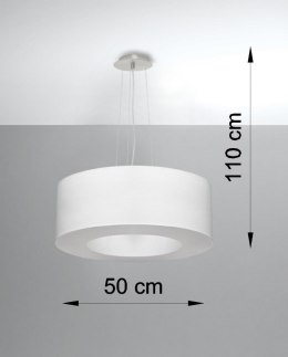 Lampa sufitowa żyrandol SATURNO 50 biały design domowy