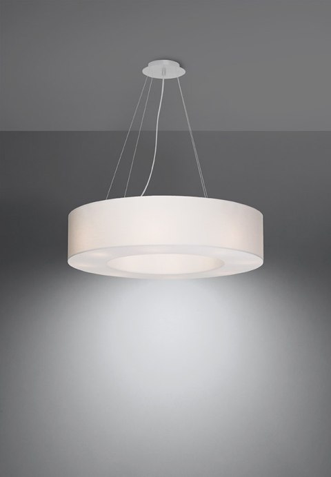 Lampa sufitowa żyrandol SATURNO 70 biały design domowy