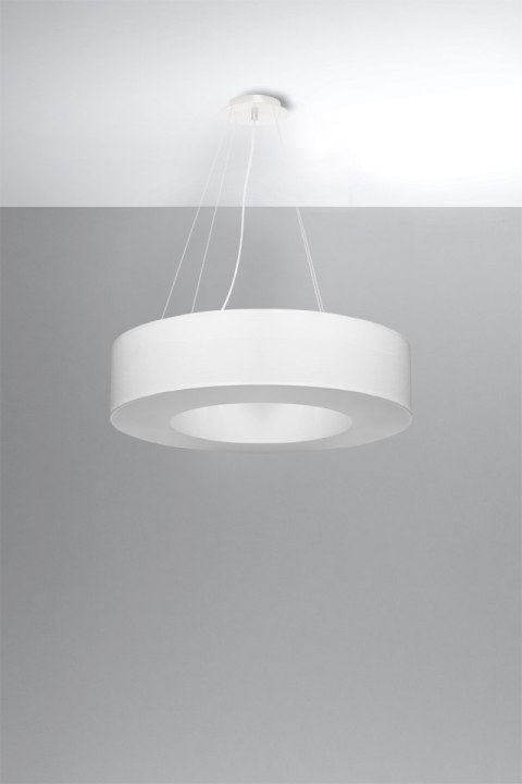 Lampa sufitowa żyrandol SATURNO 70 biały design domowy