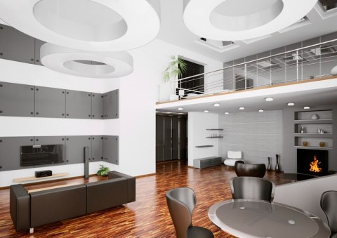 Lampa sufitowa żyrandol SATURNO 70 biały design domowy