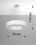 Lampa sufitowa żyrandol SATURNO SLIM 50 biały design domowy