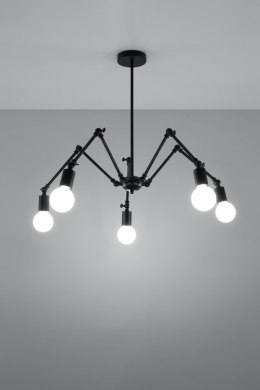 Lampa sufitowa żyrandol STARK 5 czarny design domowy