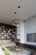 Lampa sufitowa żyrandol RIO 80 LED czarny 3000K design domowy