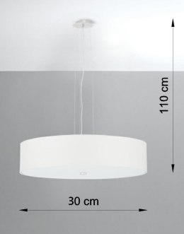 Lampa sufitowa żyrandol SKALA 50 biały design domowy