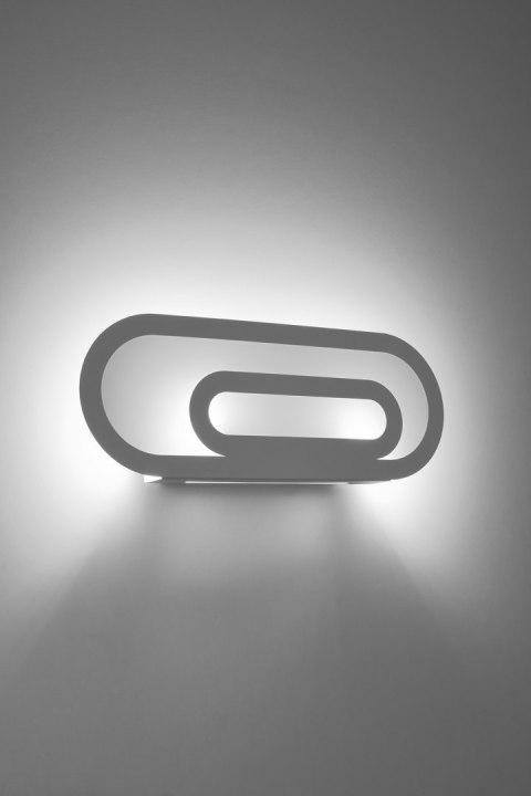 Lampa ścienna kinkiet SACCON biały design nowy dom 