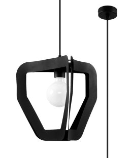 Lampa wisząca pojedyńcza TRES czarna design domowy