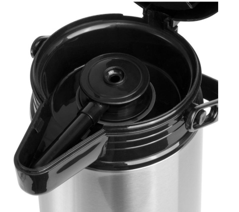 Termos 1,9l pompka turystyczny szklany wkład duży przycisk