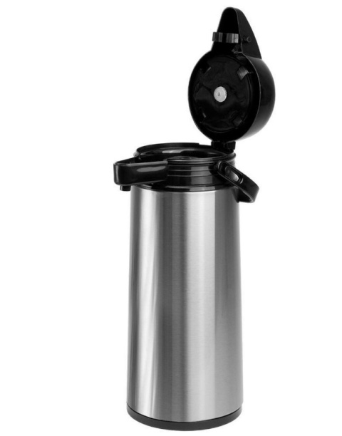 Termos 1,9l pompka turystyczny szklany wkład duży przycisk