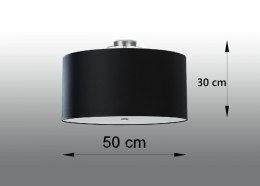 Lampa sufitowa plafon OTTO 50 czarny design domowy