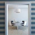 Lampa sufitowa żyrandol SATURNO SLIM 90 biały design domowy