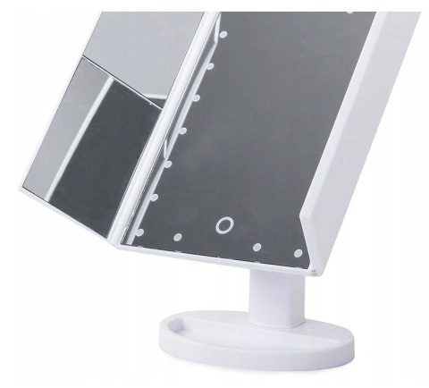 Podświetlane lusterko z powiększeniem lampki LED