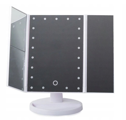 Podświetlane lusterko z powiększeniem lampki LED