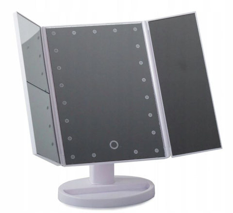 Podświetlane lusterko z powiększeniem lampki LED