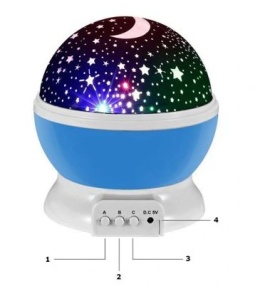 Nowoczesna lampa projektor gwiazd do sypialni i salonu