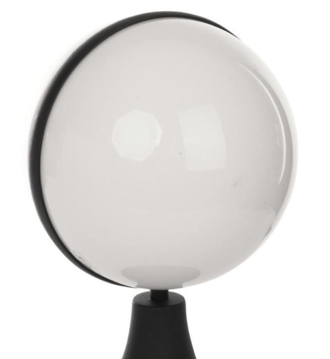 Lampa latarnia ogrodowa słupek Sphere IP44 black kula czarna