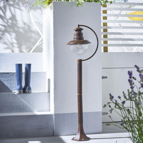 Lampa ogrodowa stojąca Marie Mae IP44 108cm brąz oświetl