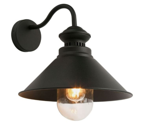 Lampa ścienna kinkiet Rust IP44 black czarna loft