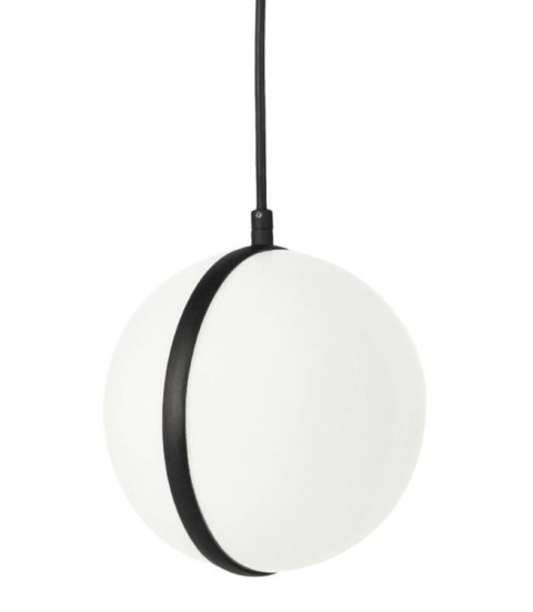 Lampa wisząca ogrodowa Sphere IP44 black kula czarna