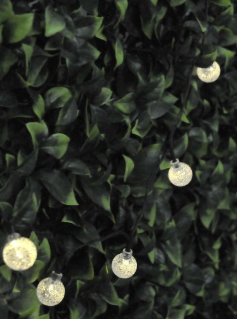 Lampa solarna Balls czujnik zmierzchu świeci 6h łańcuch