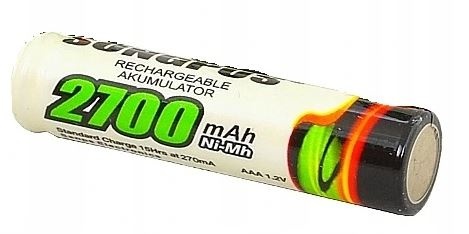 Nowoczesny zestaw akumulatorków AAA - 4 szt. 2700mAh