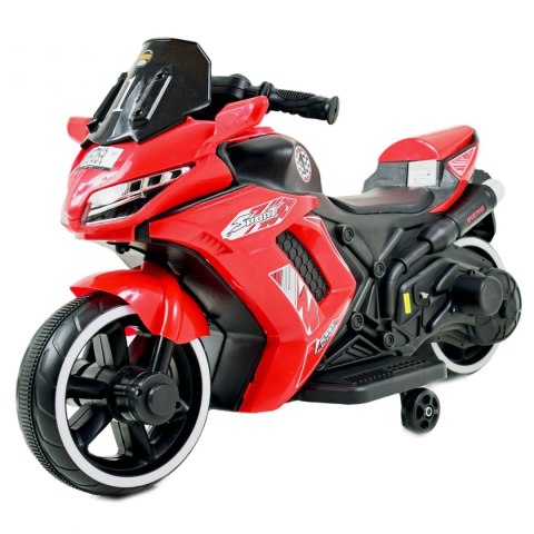 ŚCIGACZ SPORT motor dziecięcy 2 silniki max 30kg LED