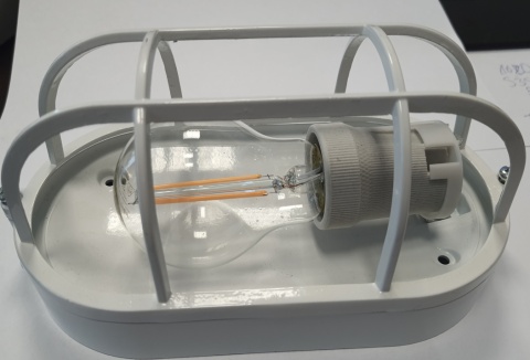 Lampa ALU LOFT biała kinkiet bez szkła LED 470lm