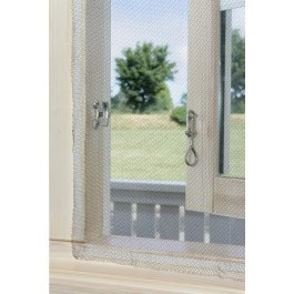 Moskitiera biała okno komary owady 1,3x1,5m taśma rzep