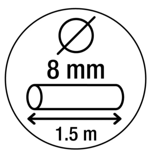 Zapięcie linkowe z kłódką dwa klucze 1,5 metra jacht skuter rower