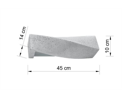 Lampa ścienna kinkiet SIGMA beton design nowy dom