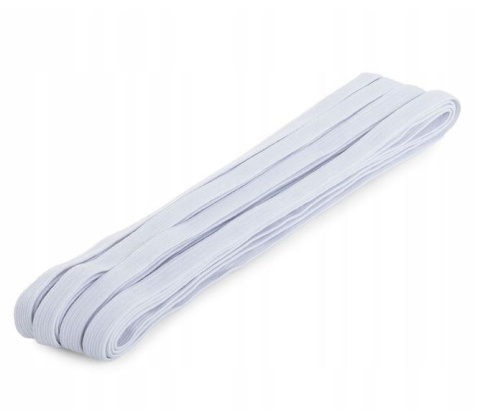 Guma gumka taśma elastyczna 07, cm biały