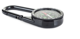 Kompas kieszonkowy turystyczny busola karabińczyk   