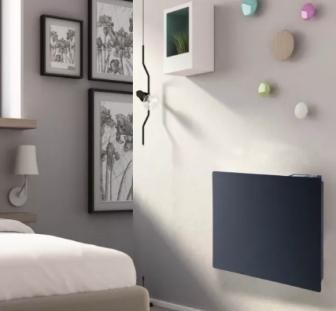 Grzejnik elektryczny antracyt 1000W mat dekoracyjny płaski