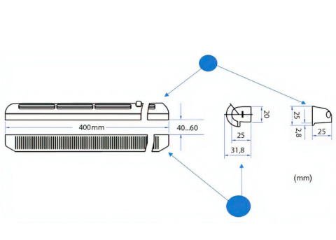 Nawietrzak okienny filtrem okno wentylacja kratka